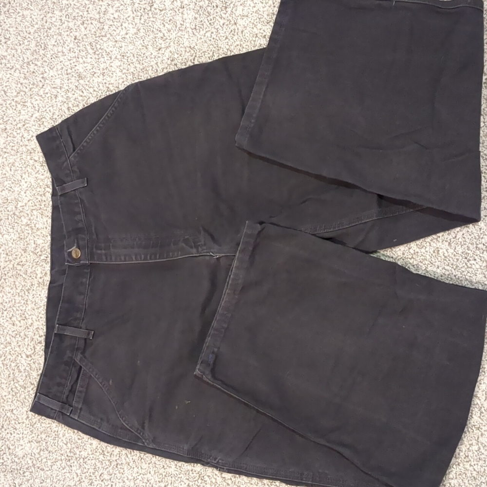 Carhartt B11PTB washed duck carpenter work pants 38x32